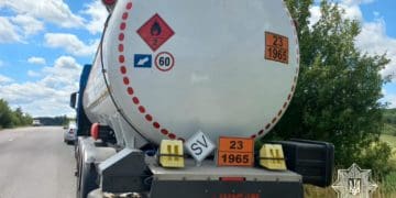 Біля Копичинців зупинили водія вантажівки із газом, у крові якого було майже три проміле алкоголю