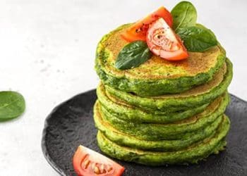 панкейки зі шпинатом