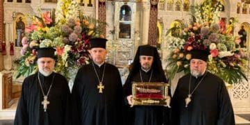 Митрополит Нестор привезе у Тернопіль взуття з мощей Прп. Герасима