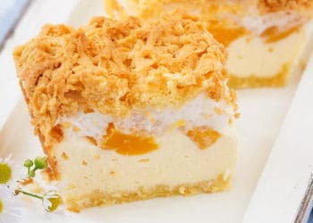 сирник з персиками