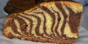 Кекс "Зебра" на кефірі