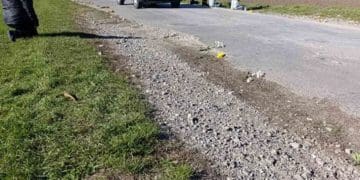 Борсуківська громада навколішки зустріла скорботний кортеж із тілом полеглого захисника Віталія Швеця