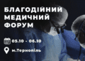 Благодійний форум у Тернополі об’єднає студентів і лікарів для професійного зростання, збору коштів на дрони та донацію крові