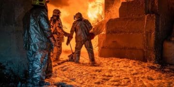 Надзвичайники оприлюднили фото з місця пожежі, що сталася внаслідок атаки дронами