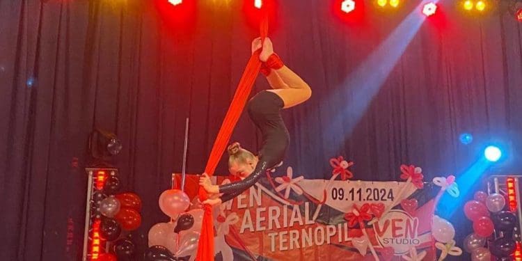 Тернопіль став центром обласних змагань з повітряної гімнастики