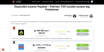 Як обрати онлайн казино. Огляд кращих українських казино для новачків