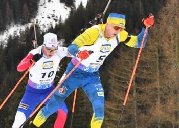 Тернопільський біатлоніст Підручний впав під час тренування через форс-мажор з сервісменом іншої збірної