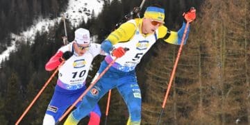 Тернопільський біатлоніст Підручний впав під час тренування через форс-мажор з сервісменом іншої збірної