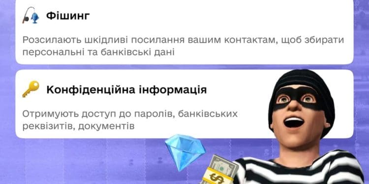 Шахраї полюють на акаунти українців у мережі