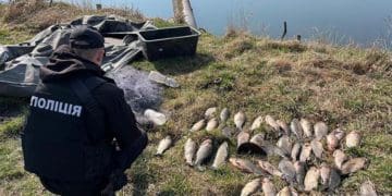 На Тернопільщині викрили браконьєра, який ловив рибу сіткою