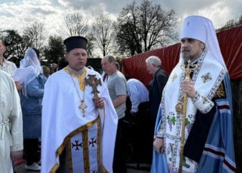 У Катеринівці на Кременеччині заклали наріжний камінь нового храму на місці, де згоріла столітня дерев’яна церква