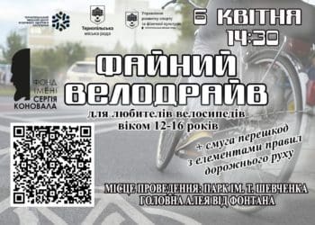 У Тернополі відбудеться “Файний велодрайв” для юних велосипедистів