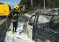 У Тернополі на вулиці 15 Квітня згорів автомобіль