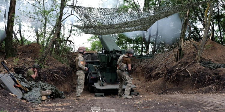 Екіпаж 44-ї бригади ефективно застосовує САУ «Богдана»