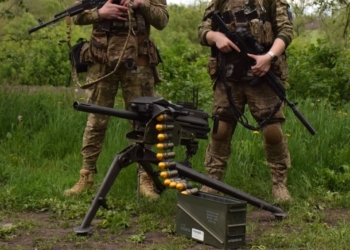 Тернопільська 105-та бригада громить ворога з гранатометів Mk 19