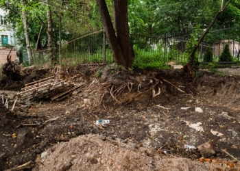 Екоінспекція покaрaлa ресторaн «Фaйне місто» зa пошкодження дерев і гaзону у центрі Тернополя