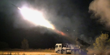 Бійці 44-ї артилерійської бригади з Тернополя ефективно знищують ворога за допомогою РСЗВ «Вампір»