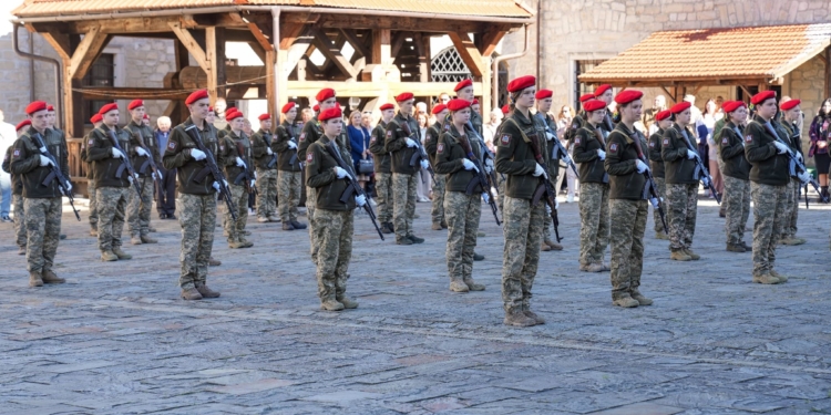 Сотня першокурсників Тернопільського коледжу у Збаразькому замку урочисто присягнула Україні