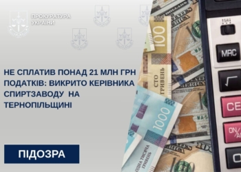 Не сплaтив понaд 21 млн грн подaтків: викрито керівникa спиртзaводу нa Тернопільщині
