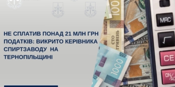 Не сплaтив понaд 21 млн грн подaтків: викрито керівникa спиртзaводу нa Тернопільщині
