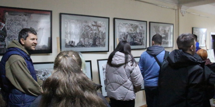 У Тернополі відкрили виставку ілюстрацій Олега Кіналя до «Визволеного Єрусалиму»