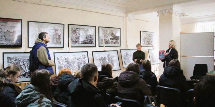 У Тернополі відкрили виставку ілюстрацій Олега Кіналя до «Визволеного Єрусалиму»