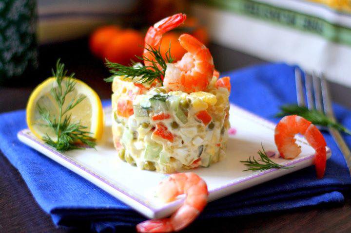 Олів’є з морепродуктами