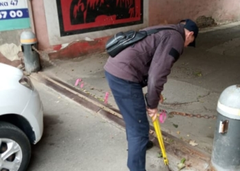 На Руській в Тернополі демонтували незаконно встановлений технічний засіб регулювання руху