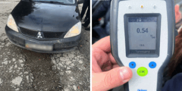 У Тернополі патрульні затримали нетверезого водія на Mitsubishi