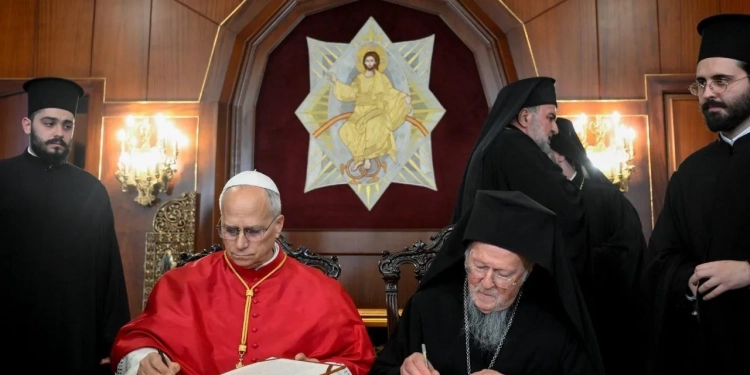 Папа та Вселенський Патріарх підписали спільну декларацію