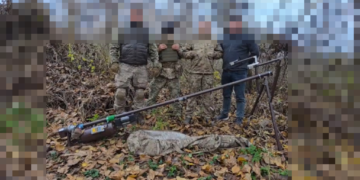 Воїни 105-ї бригади отримали пневматичну катапульту від «Української команди» Тернопільщини