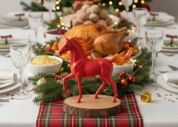 новорічний стіл