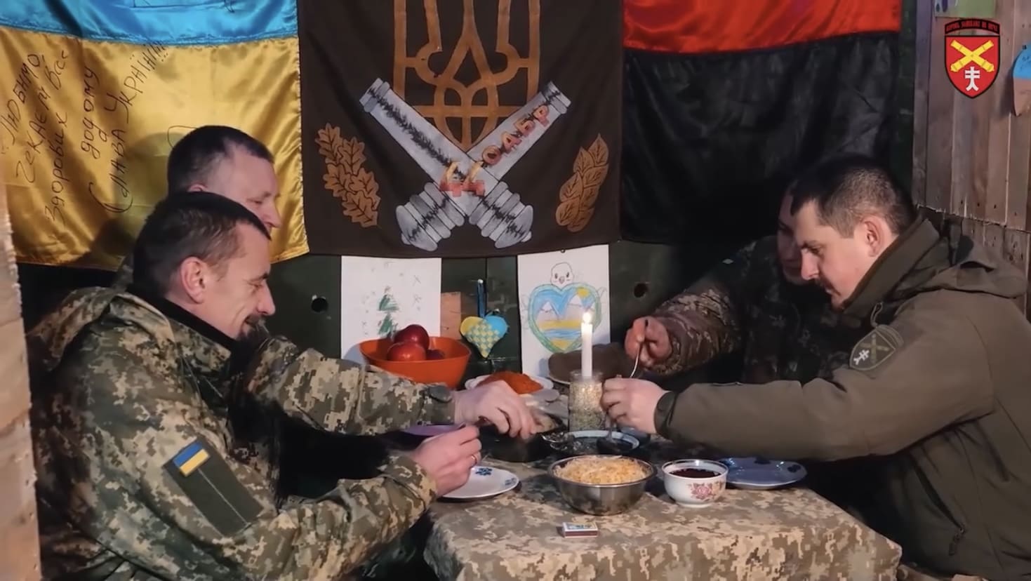 Різдво в окопах: військові 44 окремої артилерійської бригади імені гетьмана Данила Апостолаз Тернопільщини зібралися на Святвечір