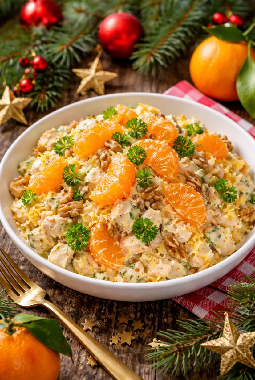 салат з мандаринами