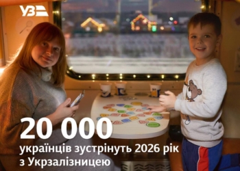 20 тисяч людей в Україні зустрінуть Новий рік у потягах