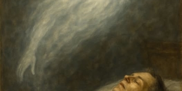 душа людини на власному похороні