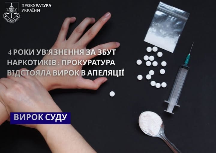 Житель Кременця проведе 4 роки за ґратами за збут наркотиків