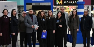У Тернополі відкрили інтерактивну інсталяцію МОМ про протидію торгівлі людьми