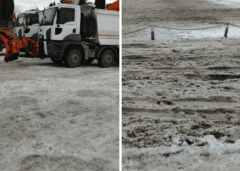 Безгосподарність у Чорткові на Тернопільщині: спецавто стоять, але сніг не прибрали