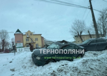 Злетіли з дороги дві автівки у Березовиці під Тернополем