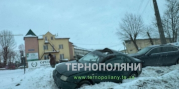 Злетіли з дороги дві автівки у Березовиці під Тернополем