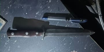 У Тернополі поліцейські виявили ніж у чоловіка, який порушив правила військового обліку