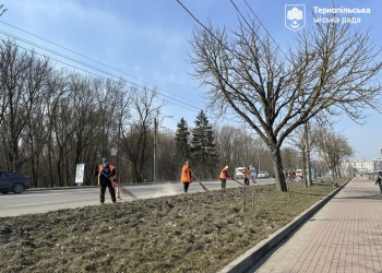 комплексне прибирання дамби Тернопільського ставу