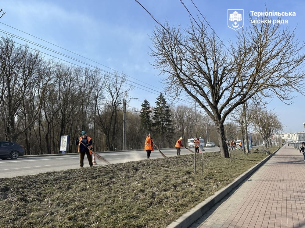 комплексне прибирання дамби Тернопільського ставу