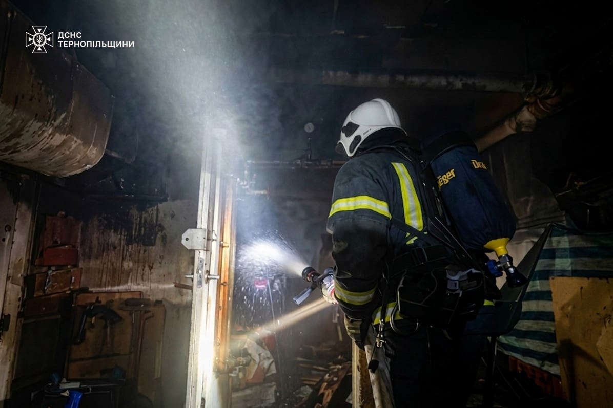 На Тернопільщині вогонь знищив два авто та тварин