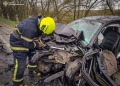 внаслідок зіткнення люди опинилися заблокованими