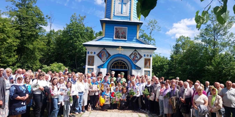 на вершині Данилової гори поблизу села Стіжок