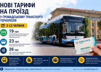 змінюється вартість проїзду